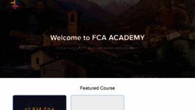 What Fcaacademy.org website looked like in 2020 (5 years ago)