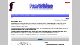 What Foxavideo.com website looked like in 2020 (3 years ago)