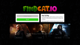 What Findcat.io website looked like in 2020 (3 years ago)
