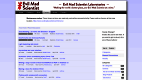 What Forum.evilmadscientist.com website looked like in 2020 (3 years ago)