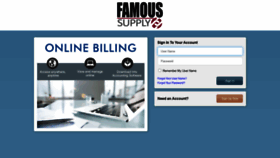 What Famous-supply.billtrust.com website looked like in 2020 (4 years ago)