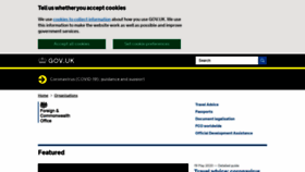 What Fco.gov.uk website looked like in 2020 (3 years ago)