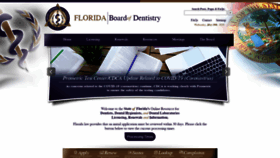 What Floridasdentistry.gov website looked like in 2020 (4 years ago)