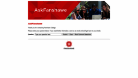 What Fanshawec.intelliresponse.com website looked like in 2020 (4 years ago)