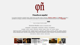 What Filosofia.org website looked like in 2020 (3 years ago)