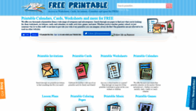 What Freeprintableonline.com website looked like in 2020 (3 years ago)