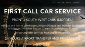What Firstcallcarservice.co.uk website looked like in 2020 (3 years ago)