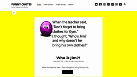 What Funnyquoteshumor.com website looked like in 2020 (3 years ago)