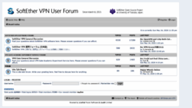 What Forum.vpngate.net website looked like in 2020 (3 years ago)