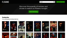 What Flixano.com website looked like in 2020 (6 years ago)