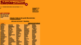 What Fahrplan-online.de website looked like in 2020 (3 years ago)
