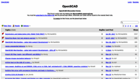 What Forum.openscad.org website looked like in 2020 (3 years ago)