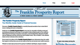 What Franklinprosperityreport.com website looked like in 2020 (3 years ago)