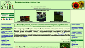 What Floriculture.ru website looked like in 2020 (3 years ago)