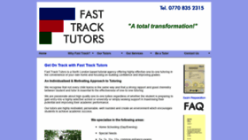What Fasttracktutors.co.uk website looked like in 2020 (4 years ago)