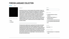 What Foreignlanguagecollection.wordpress.com website looked like in 2020 (3 years ago)