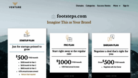 What Footsteps.com website looked like in 2020 (5 years ago)