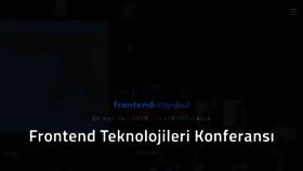 What Frontend.istanbul website looked like in 2020 (3 years ago)