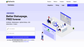 What Freshstatus.io website looked like in 2020 (3 years ago)