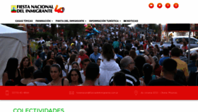 What Fiestadelinmigrante.com.ar website looked like in 2020 (3 years ago)