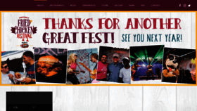What Friedchickenfestival.com website looked like in 2020 (3 years ago)