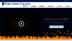 What Fortlewis.edu website looked like in 2020 (3 years ago)