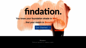 What Findation.com website looked like in 2020 (3 years ago)
