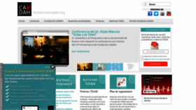 What Fundacioncadah.org website looked like in 2020 (3 years ago)