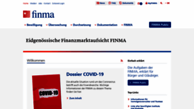 What Finma.ch website looked like in 2020 (3 years ago)