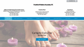 What Frankfordpodiatry.com website looked like in 2020 (3 years ago)