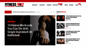 What Fitnessvolt.com website looked like in 2020 (3 years ago)