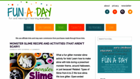 What Fun-a-day.com website looked like in 2020 (3 years ago)