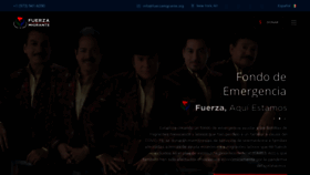 What Fuerzamigrante.org website looked like in 2020 (3 years ago)