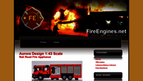 What Fireengines.net website looked like in 2020 (3 years ago)