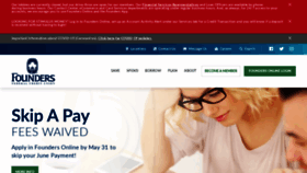 What Foundersfcu.com website looked like in 2020 (3 years ago)