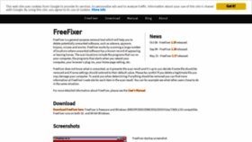 What Freefixer.com website looked like in 2020 (3 years ago)
