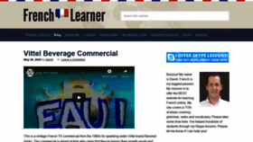 What Frenchlearner.com website looked like in 2020 (3 years ago)