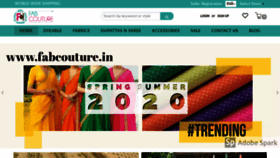 What Fabcouture.in website looked like in 2020 (3 years ago)