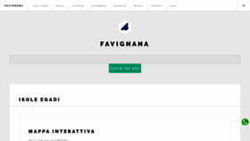 What Favignana.com website looked like in 2020 (3 years ago)