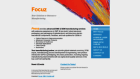 What Focuz-mfg.com website looked like in 2020 (3 years ago)
