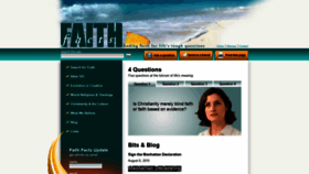 What Faithfacts.org website looked like in 2020 (6 years ago)