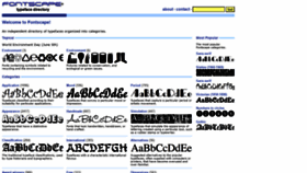 What Fontscape.com website looked like in 2020 (3 years ago)