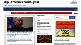What Fredericknewspost.com website looked like in 2020 (3 years ago)