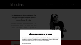 What Filosofers.com website looked like in 2020 (3 years ago)