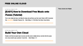 What Free-online-cloud.com website looked like in 2020 (3 years ago)