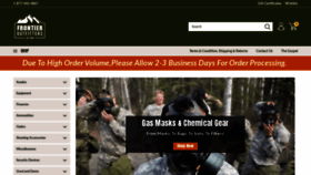 What Frontierfirearms.ca website looked like in 2020 (3 years ago)