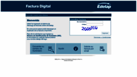 What Facturaweb.edelap.com.ar website looked like in 2020 (3 years ago)