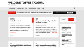 What Freetaxguru.in website looked like in 2020 (3 years ago)