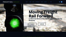 What Freightrailreform.com website looked like in 2020 (3 years ago)