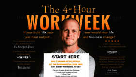 What Fourhourworkweek.com website looked like in 2020 (3 years ago)